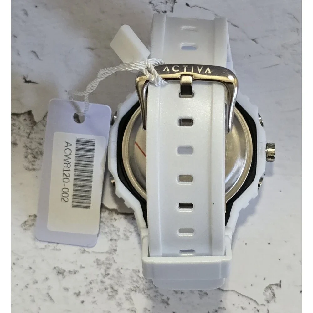 Activa Exon X Invicta Digital Men's Watch 48mm White ACW8120-002 Brand New